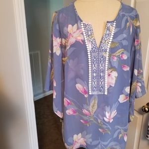 Belle by Kim Gravel floral blouse